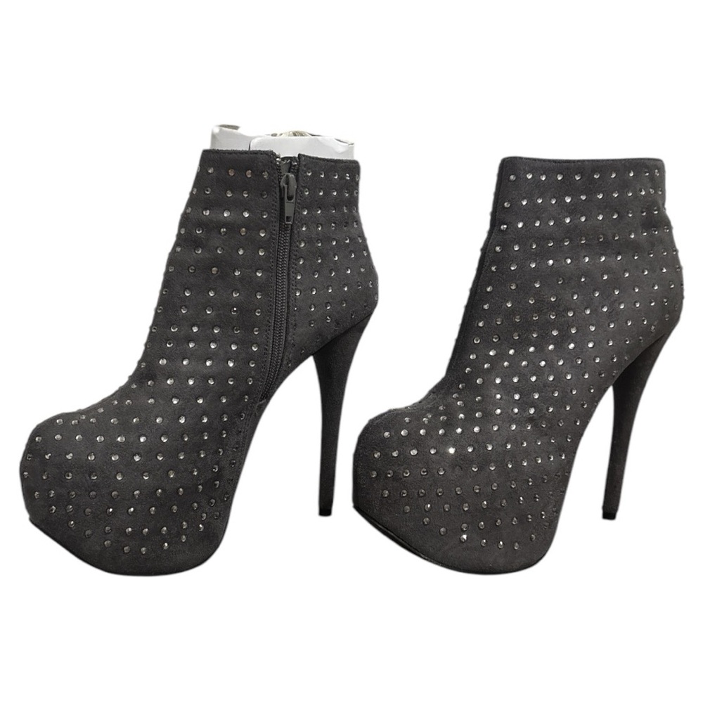 Luichiny Womens Elisa Beth Platform/Booties  7m US/37m Pre-Loved Grey